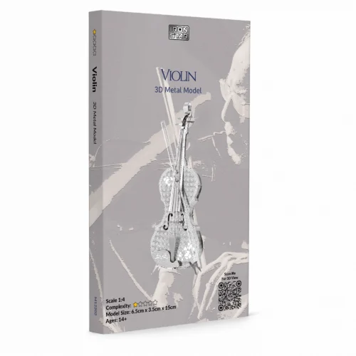 3D metal model of a violin