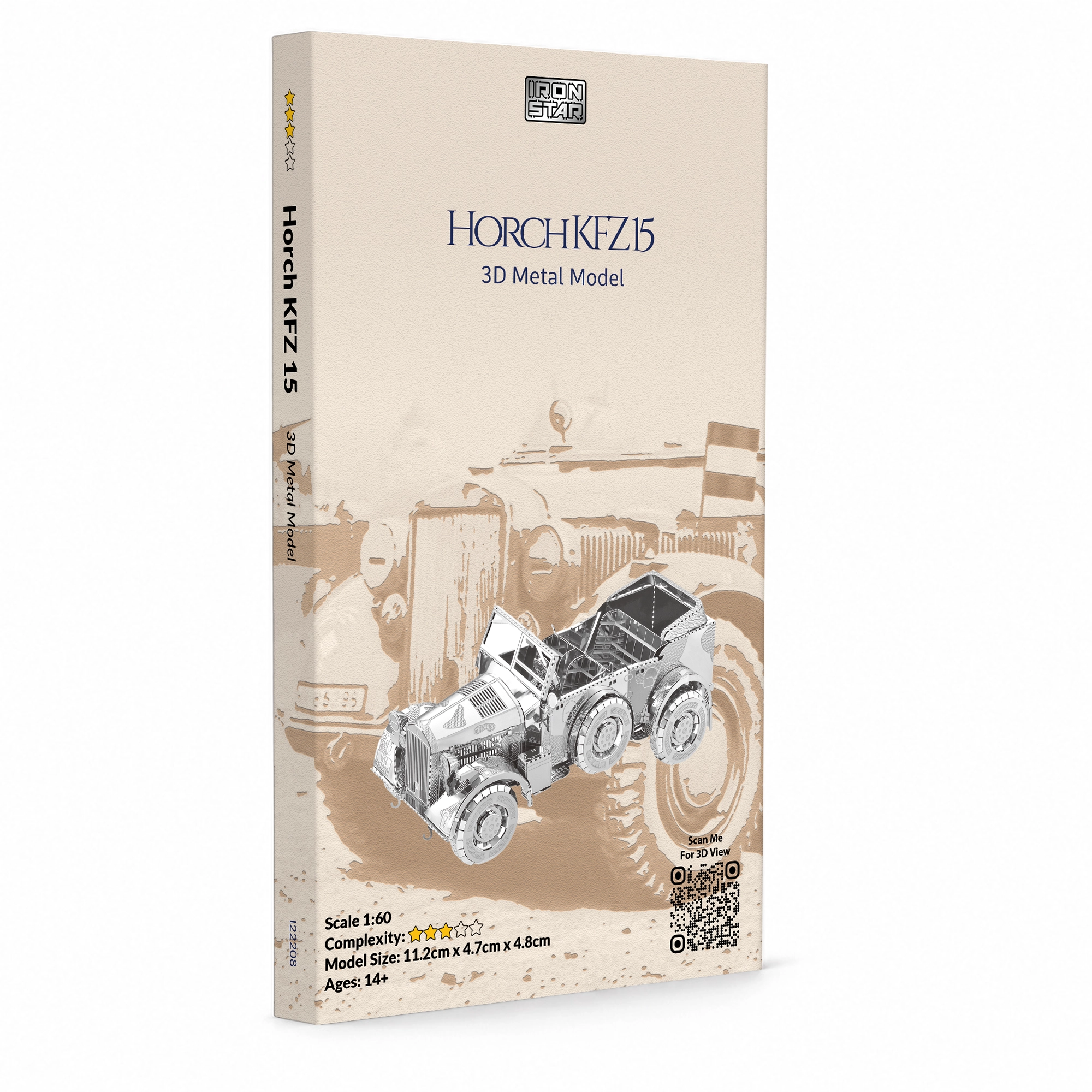 Horch KFZ15 3D metal model kit
