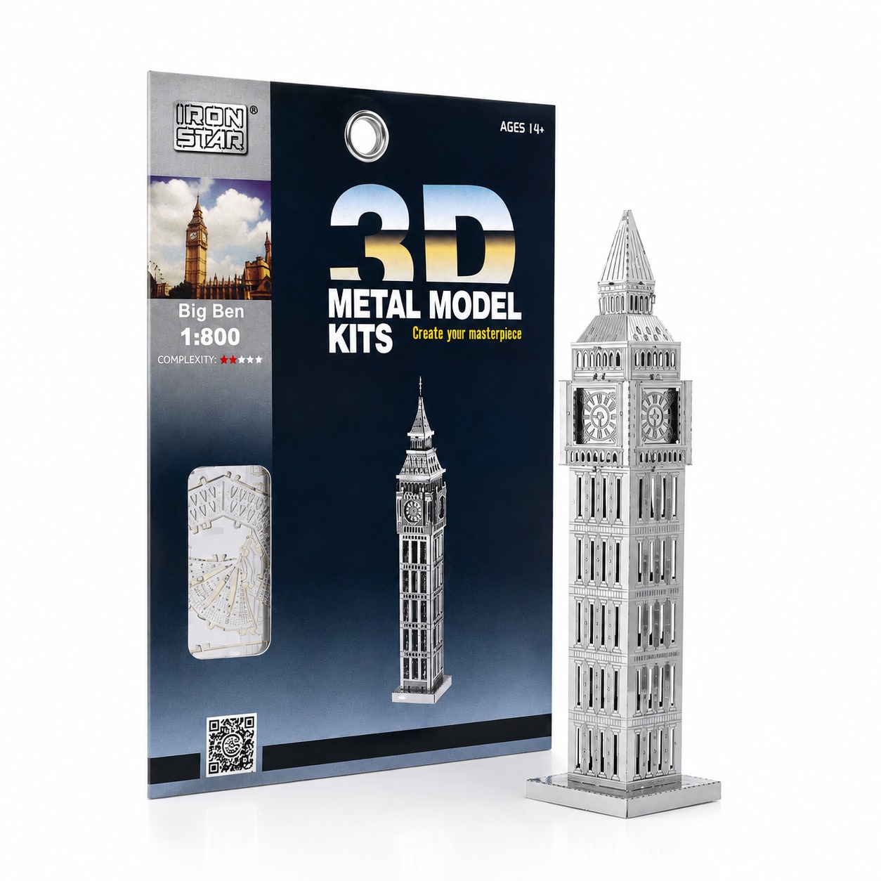 3D metal model kit of Big Ben