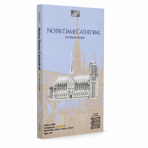 3D metal model of Notre Dame Cathedral
