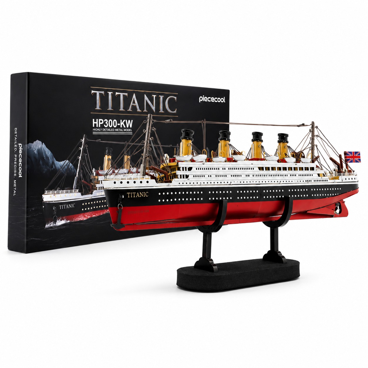 Detailed model of the Titanic ship with packaging