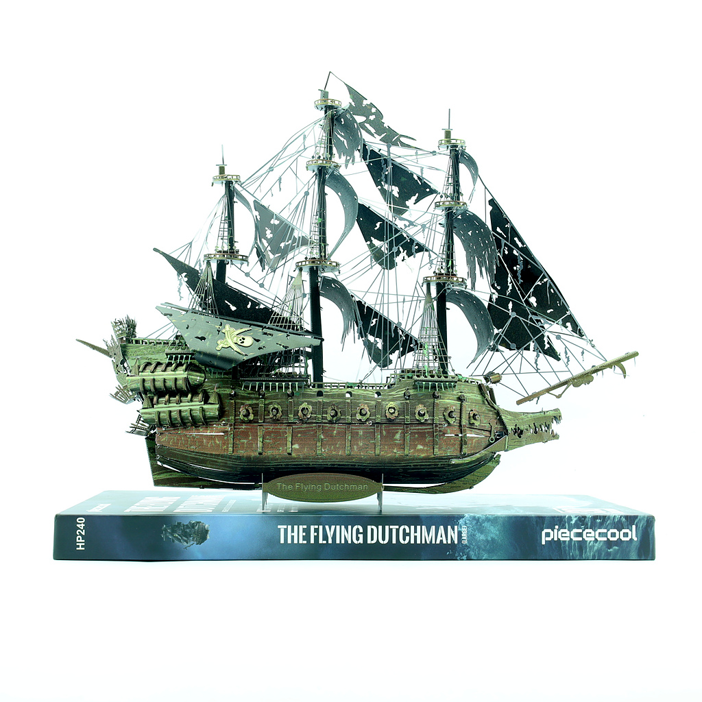 Detailed model of the Flying Dutchman ship.