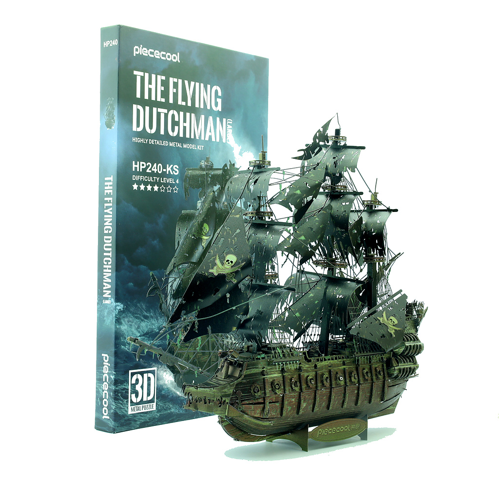 The Flying Dutchman model kit and its packaging