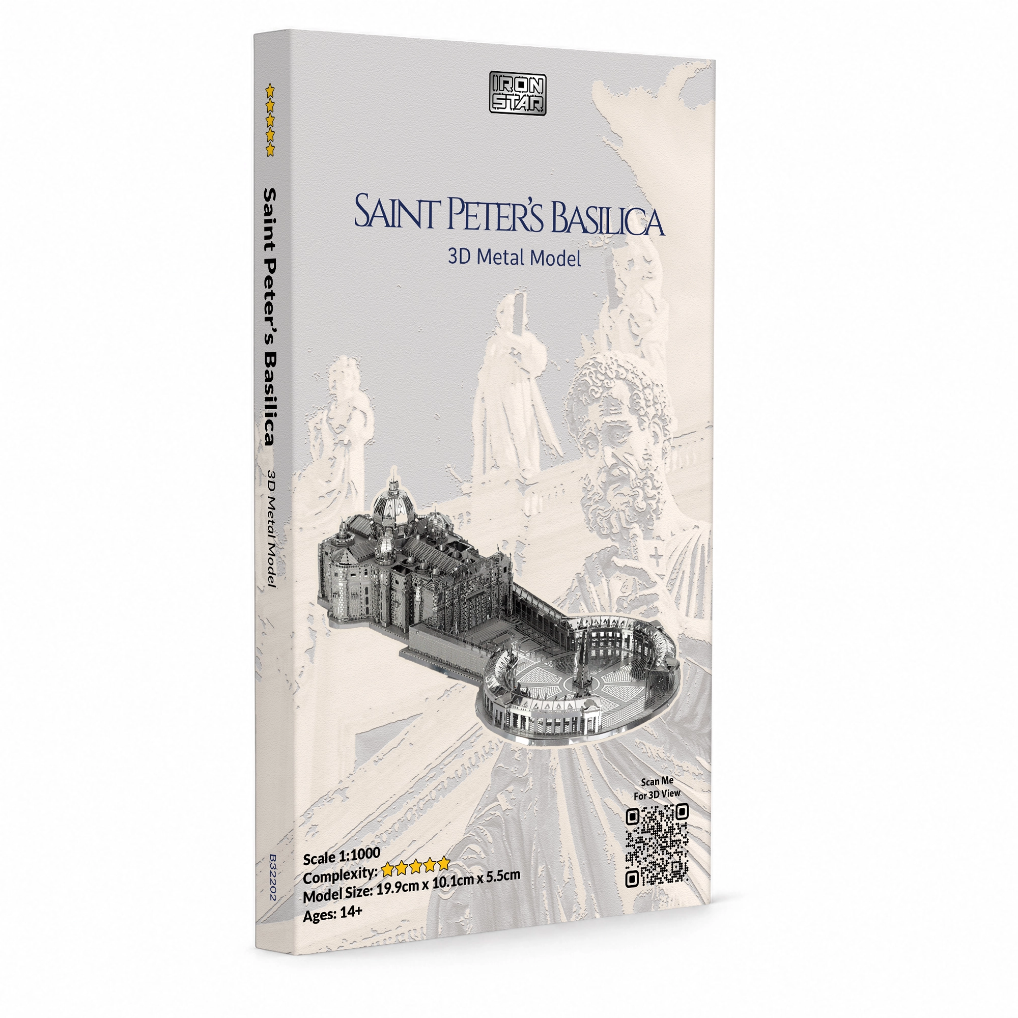 3D metal model of Saint Peter's Basilica